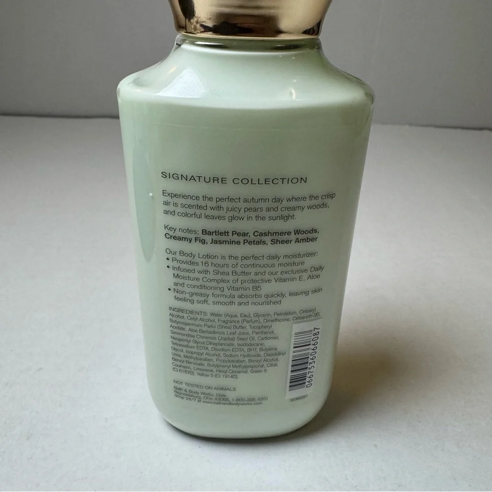 BATH & BODY WORKS Autumn Pear & Cashmere Woods Body Lotion